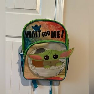 Star Wars Baby Yoda Kids Backpack - Green and Blue